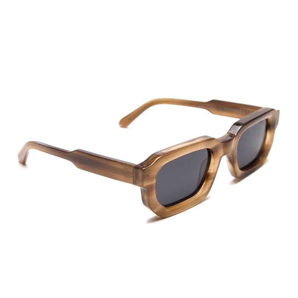 milk* eyewear Jules Sunglasses - Beige, Dark lens - milk* eyewear