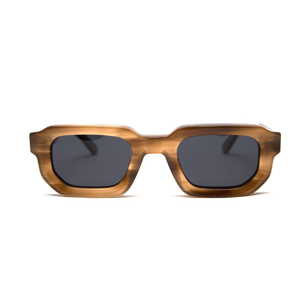 milk* eyewear Jules Sunglasses - Beige, Dark lens - milk* eyewear