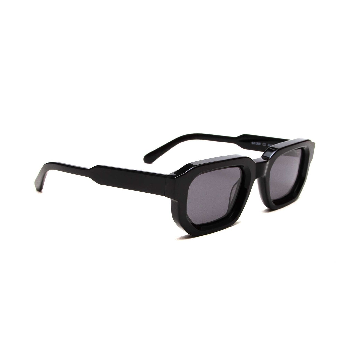 milk* eyewear Jules Sunglasses - gloss Black, Black lens. - milk* eyewear