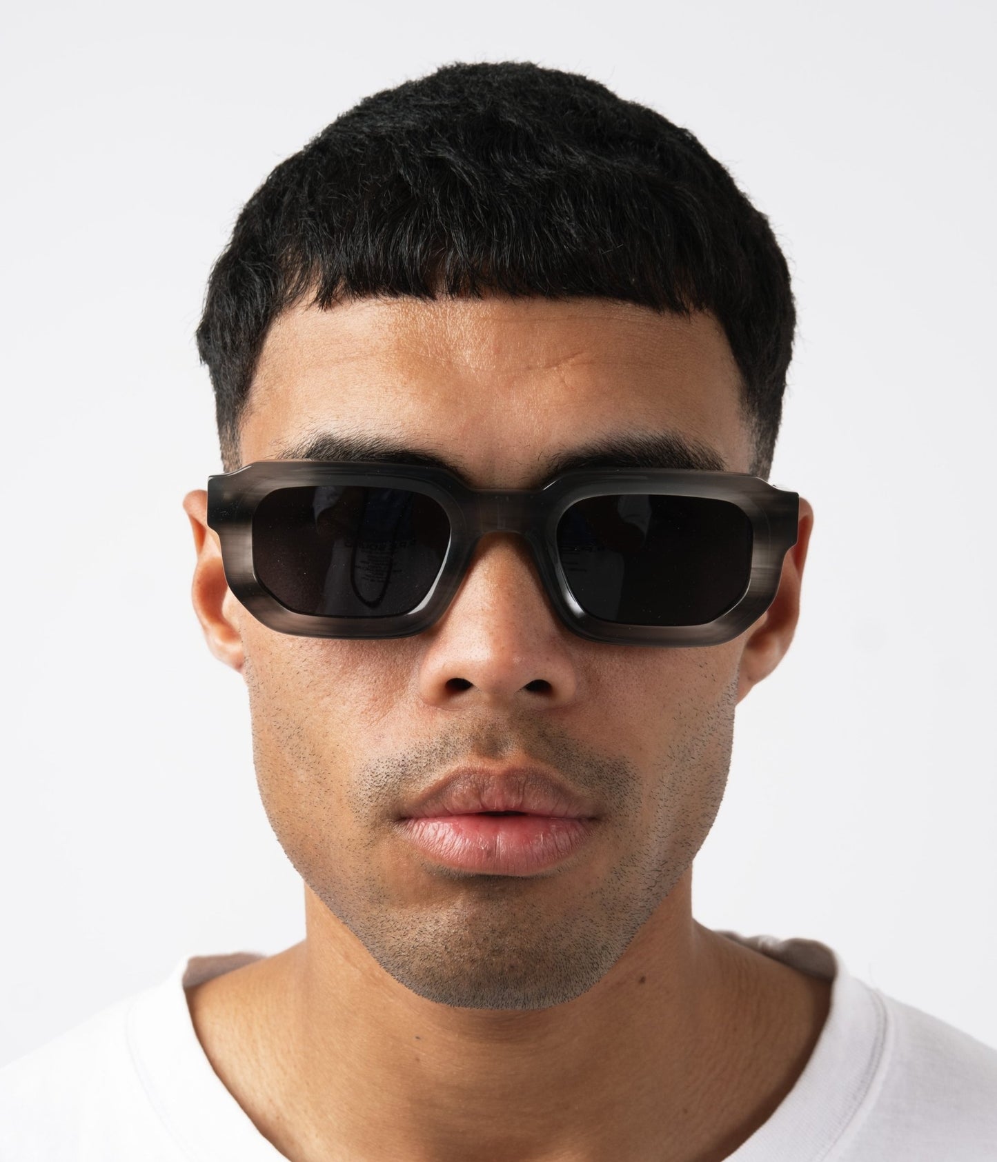 milk* eyewear Jules Sunglasses - Grey, dark lens. - milk* eyewear
