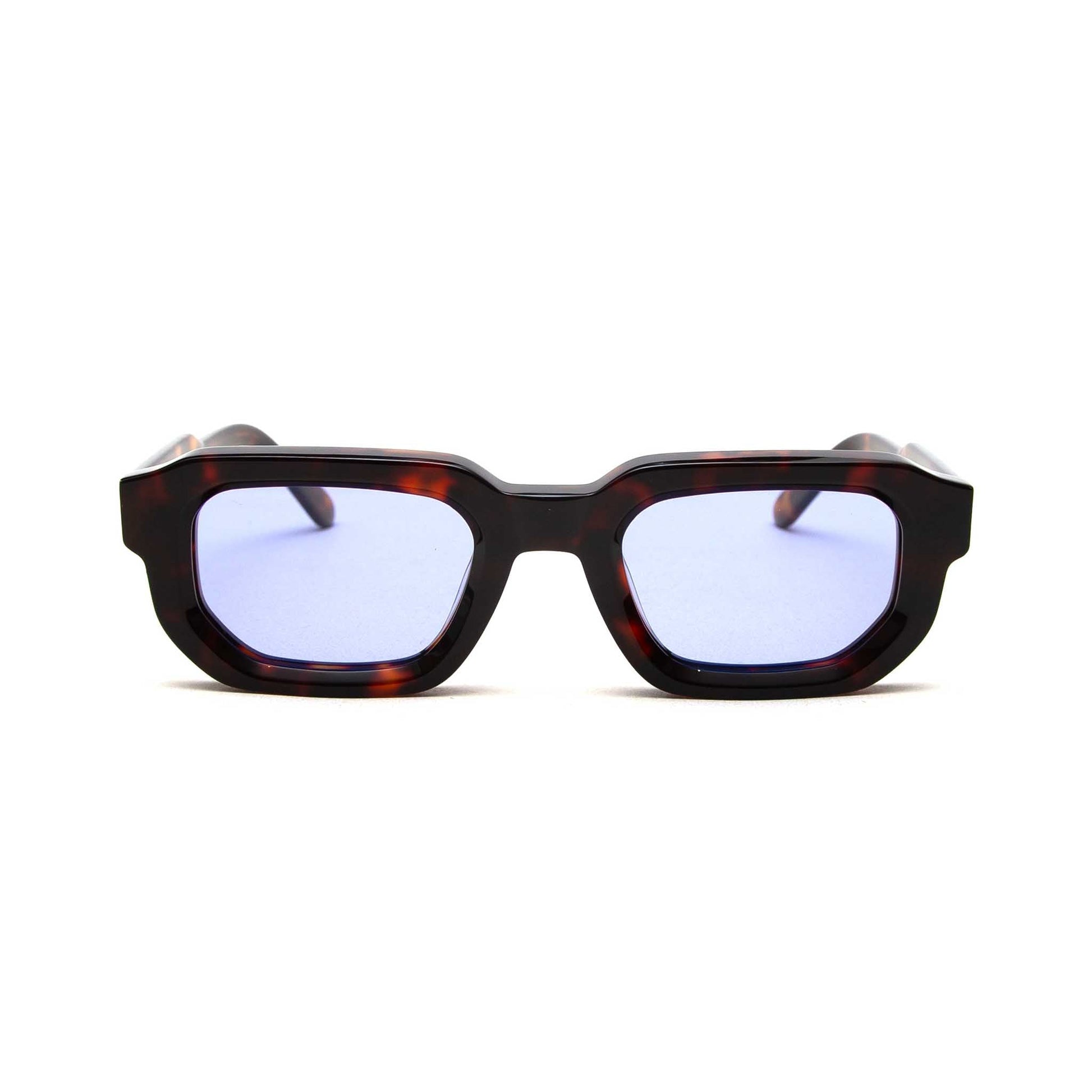 milk* eyewear Jules Sunglasses - tortoise shell, Blue lens. - milk* eyewear
