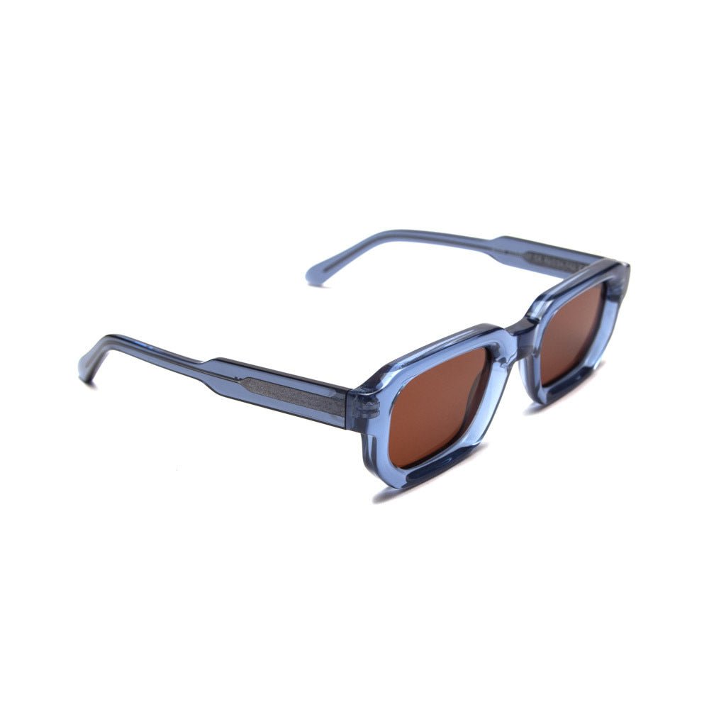 milk* eyewear Jules Sunglasses - translucent Blue, Brown lens - milk* eyewear