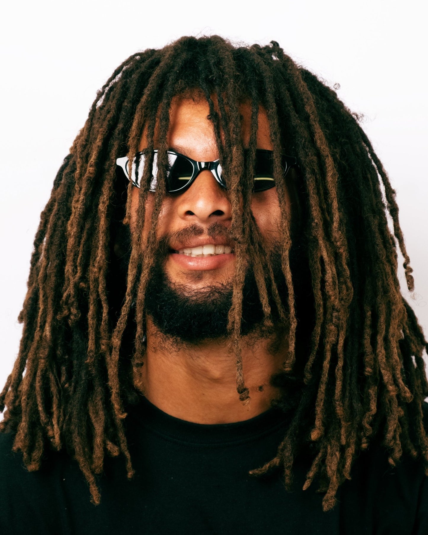 milk* eyewear Mia Sunglasses - Gloss Black, Black. - milk* eyewear