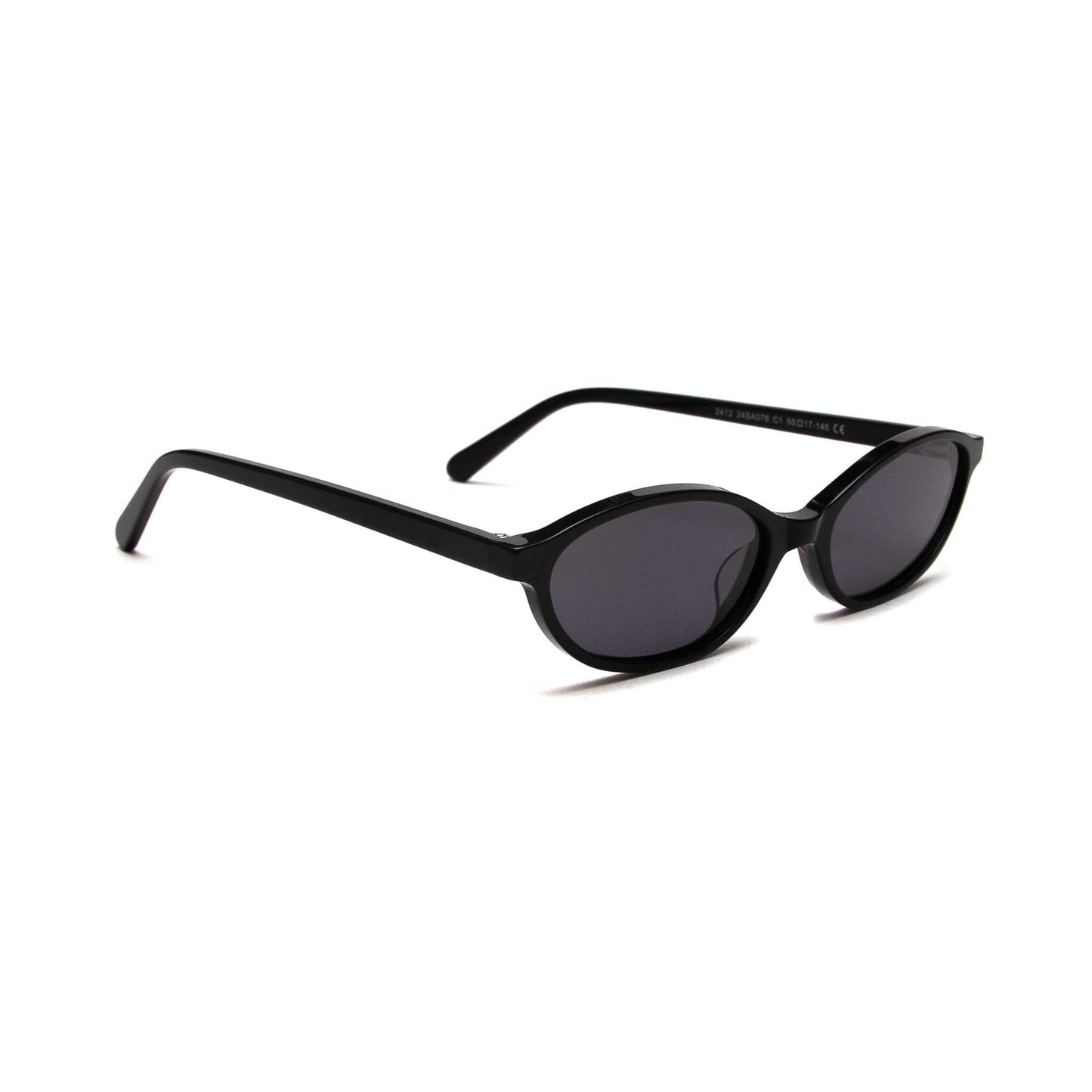 milk* eyewear Mia Sunglasses - Gloss Black, Black. - milk* eyewear