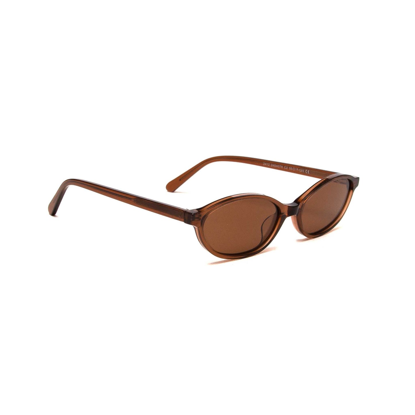 milk* eyewear Mia Sunglasses - Translucent Brown, Brown. - milk* eyewear