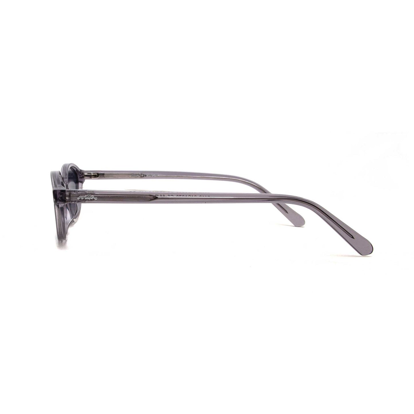milk* eyewear Mia Sunglasses - translucent Grey, Grey lens. - milk* eyewear
