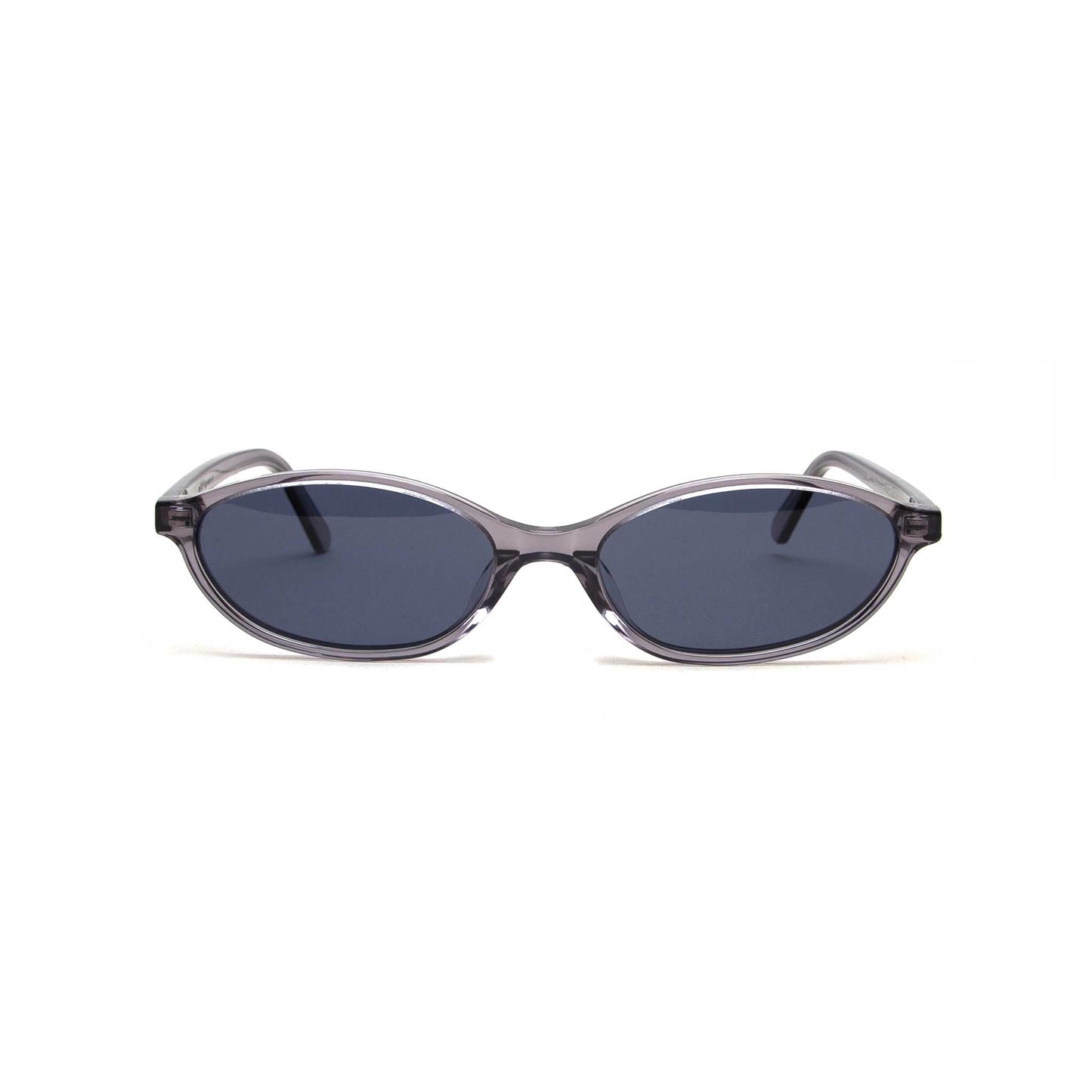 milk* eyewear Mia Sunglasses - translucent Grey, Grey lens. - milk* eyewear