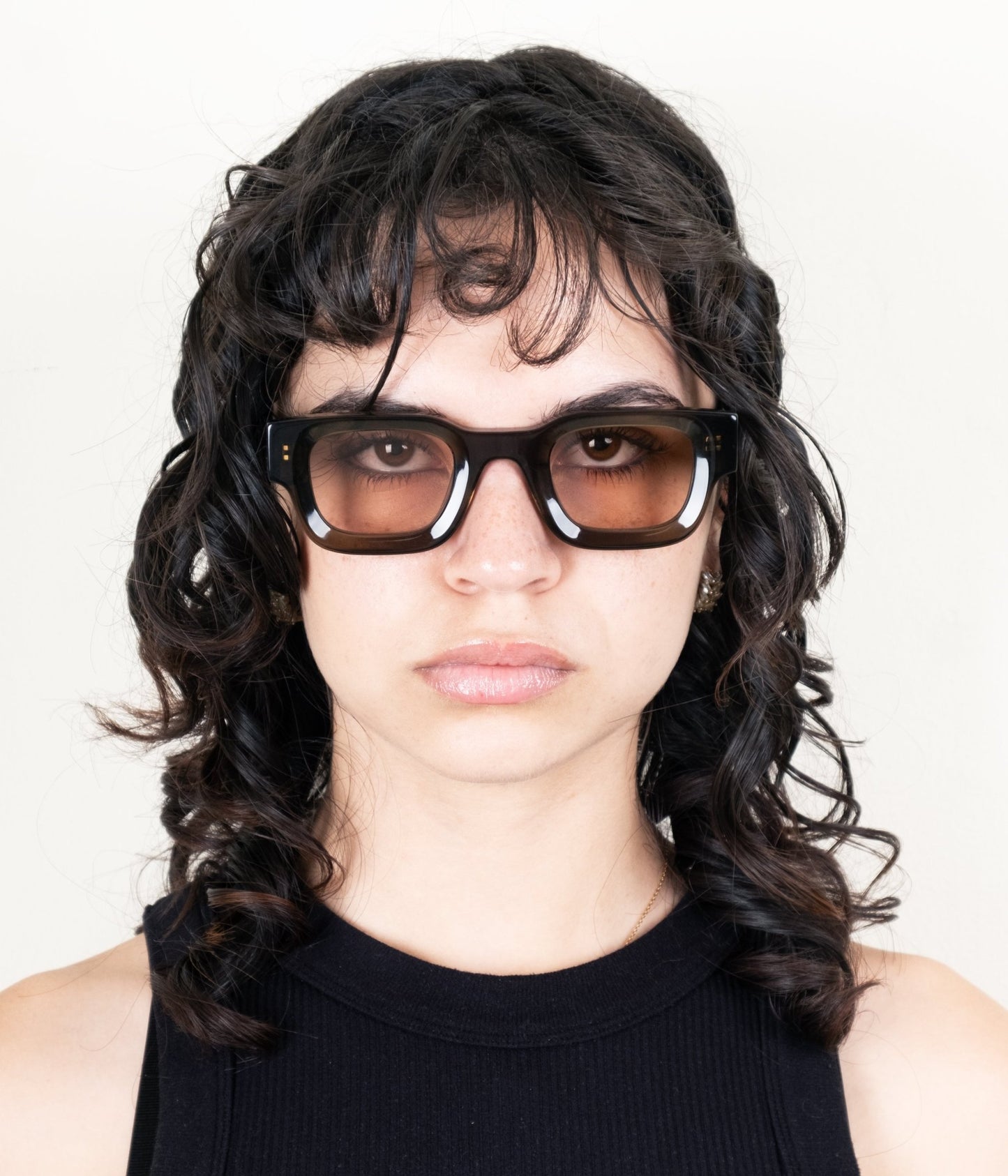milk* eyewear Vincent Sunglasses - Olive, Olive lens - milk* eyewear