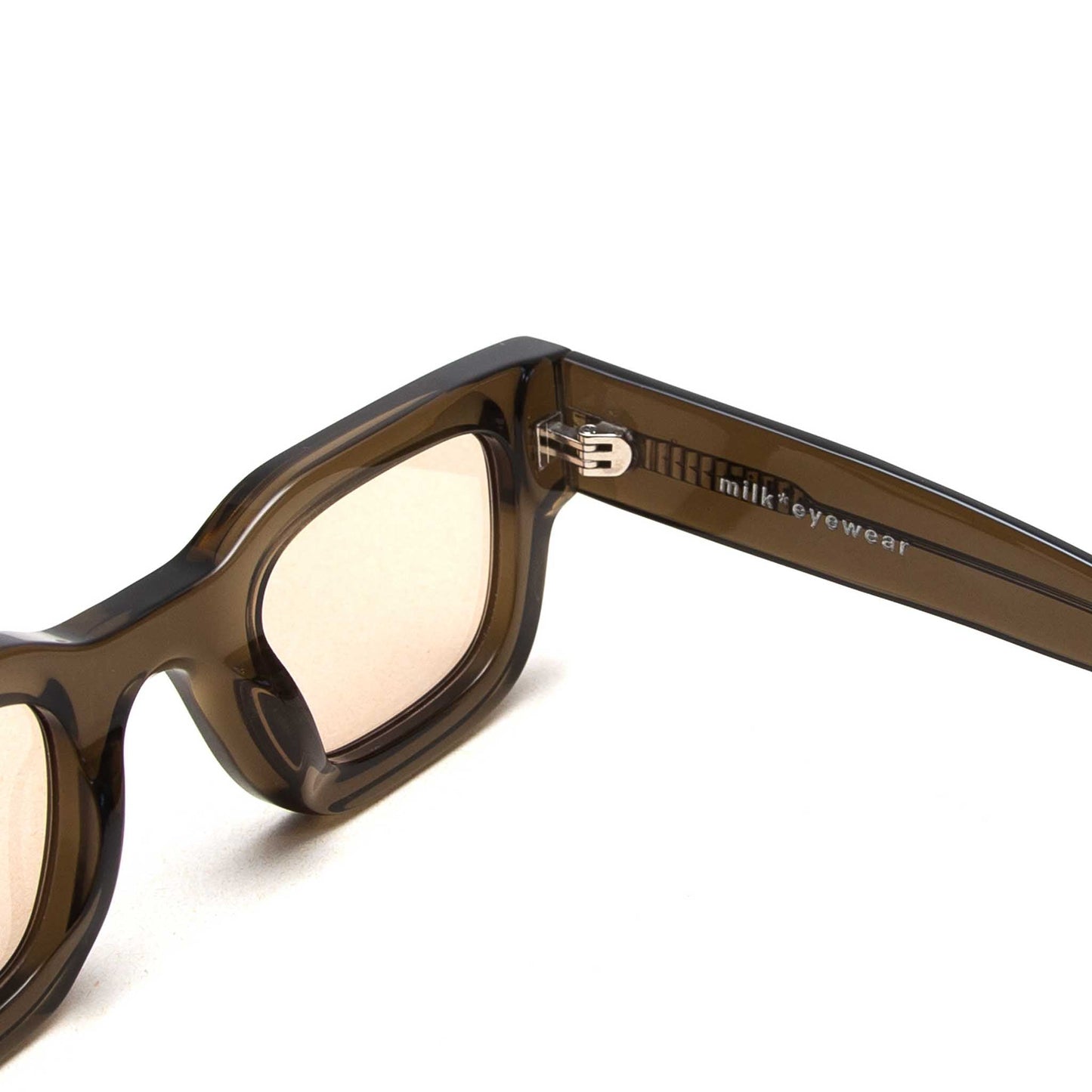 milk* eyewear Vincent Sunglasses - Olive, Olive lens - milk* eyewear
