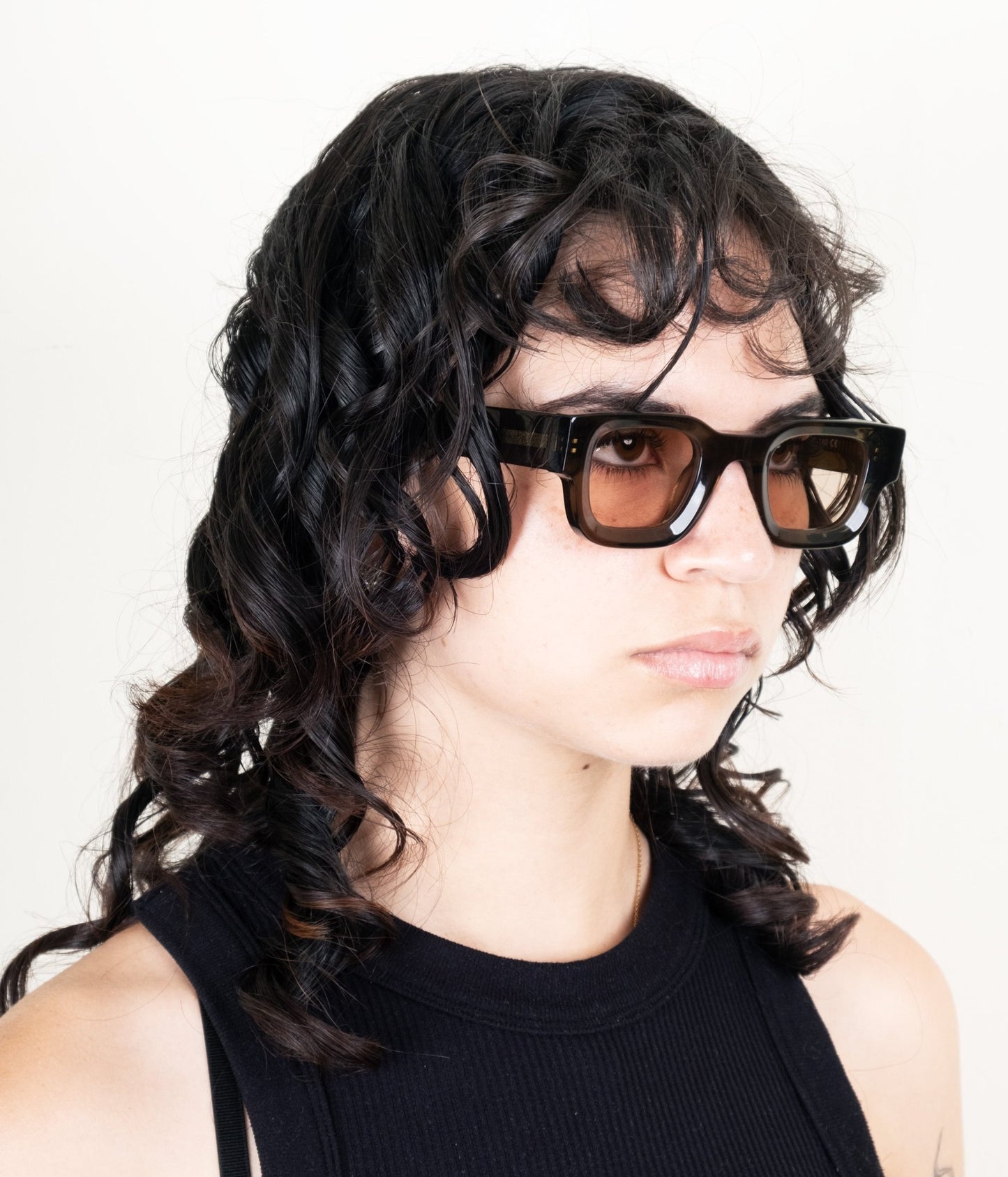 milk* eyewear Vincent Sunglasses - Olive, Olive lens - milk* eyewear