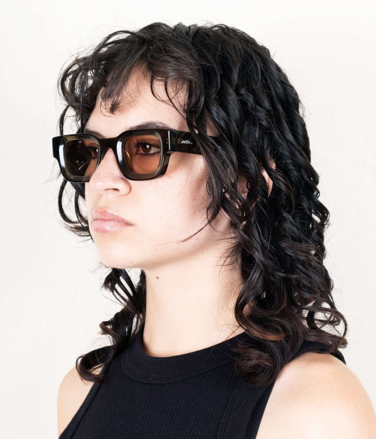 milk* eyewear Vincent Sunglasses - Olive, Olive lens - milk* eyewear