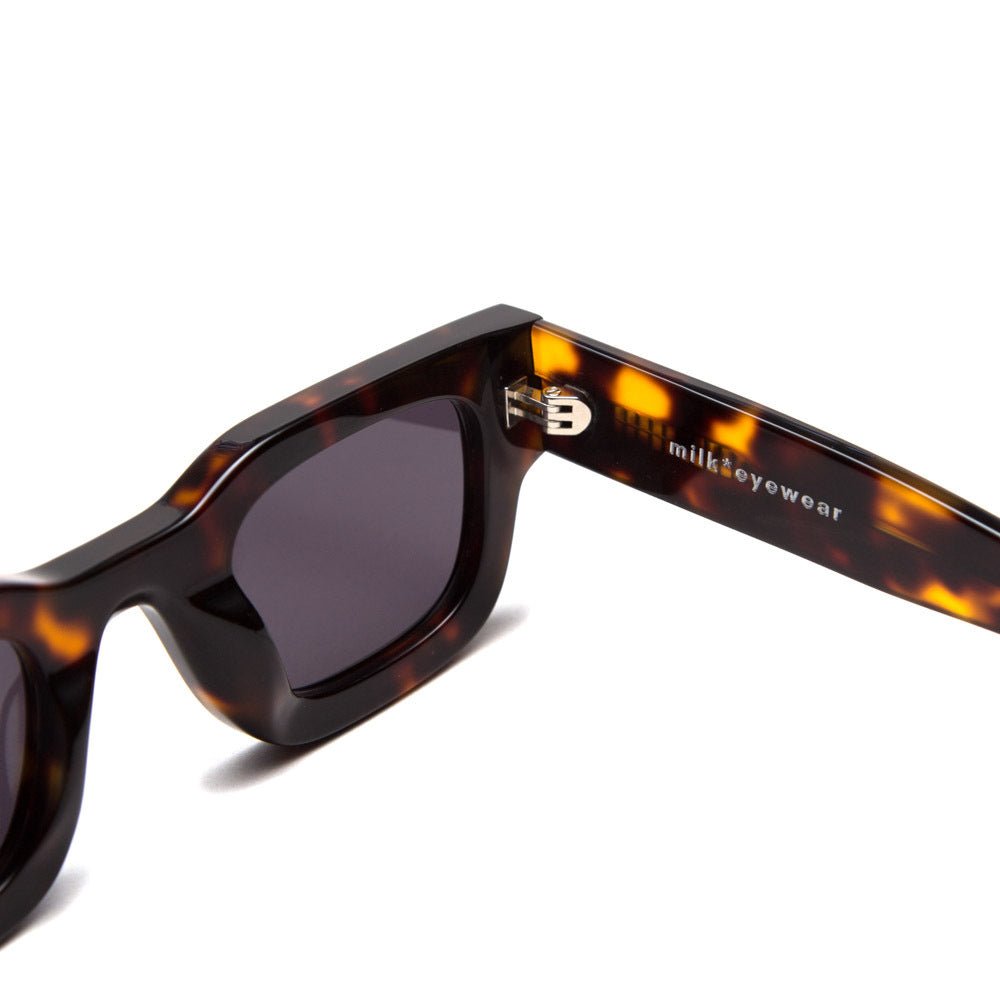 milk* eyewear Vincent Sunglasses - Tortoise Shell, Dark lens - milk* eyewear