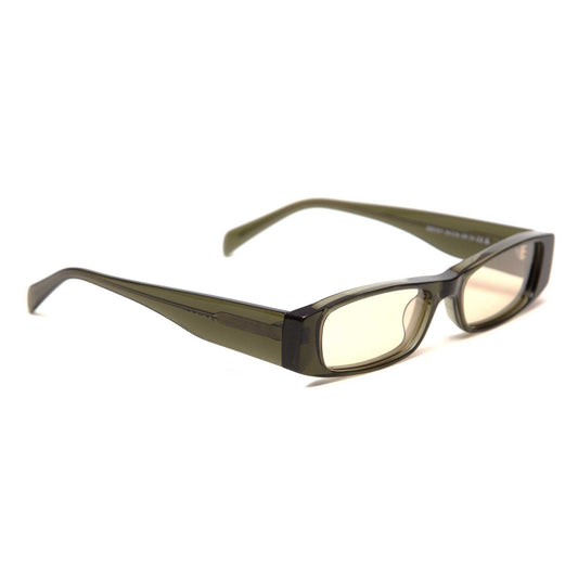 milk* eyewear Winston Sunglasses - Olive Acetate, Olive Polarised Lens - milk* eyewear