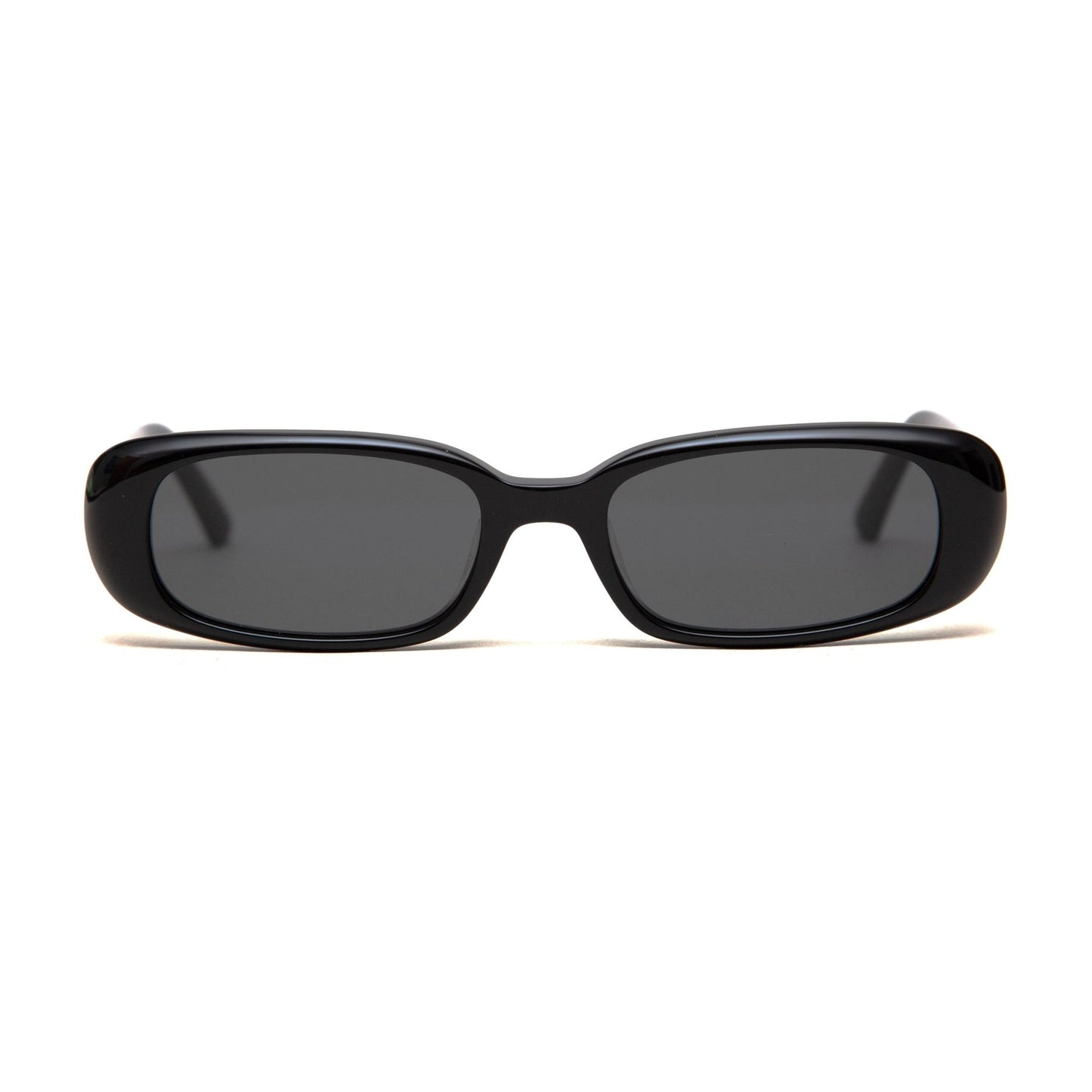 milk* eyewear Zed Sunglasses - Black Mazzucchelli Acetate, Black Polarised Lens. - milk* eyewear