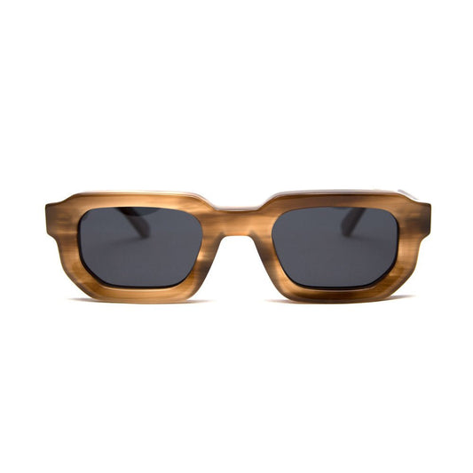 milk* eyewear Jules Sunglasses - Beige, Dark lens - milk* eyewear