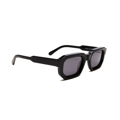 milk* eyewear Jules Sunglasses - gloss Black, Black lens. - milk* eyewear