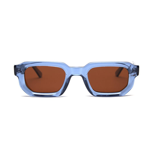 milk* eyewear Jules Sunglasses - translucent Blue, Brown lens - milk* eyewear