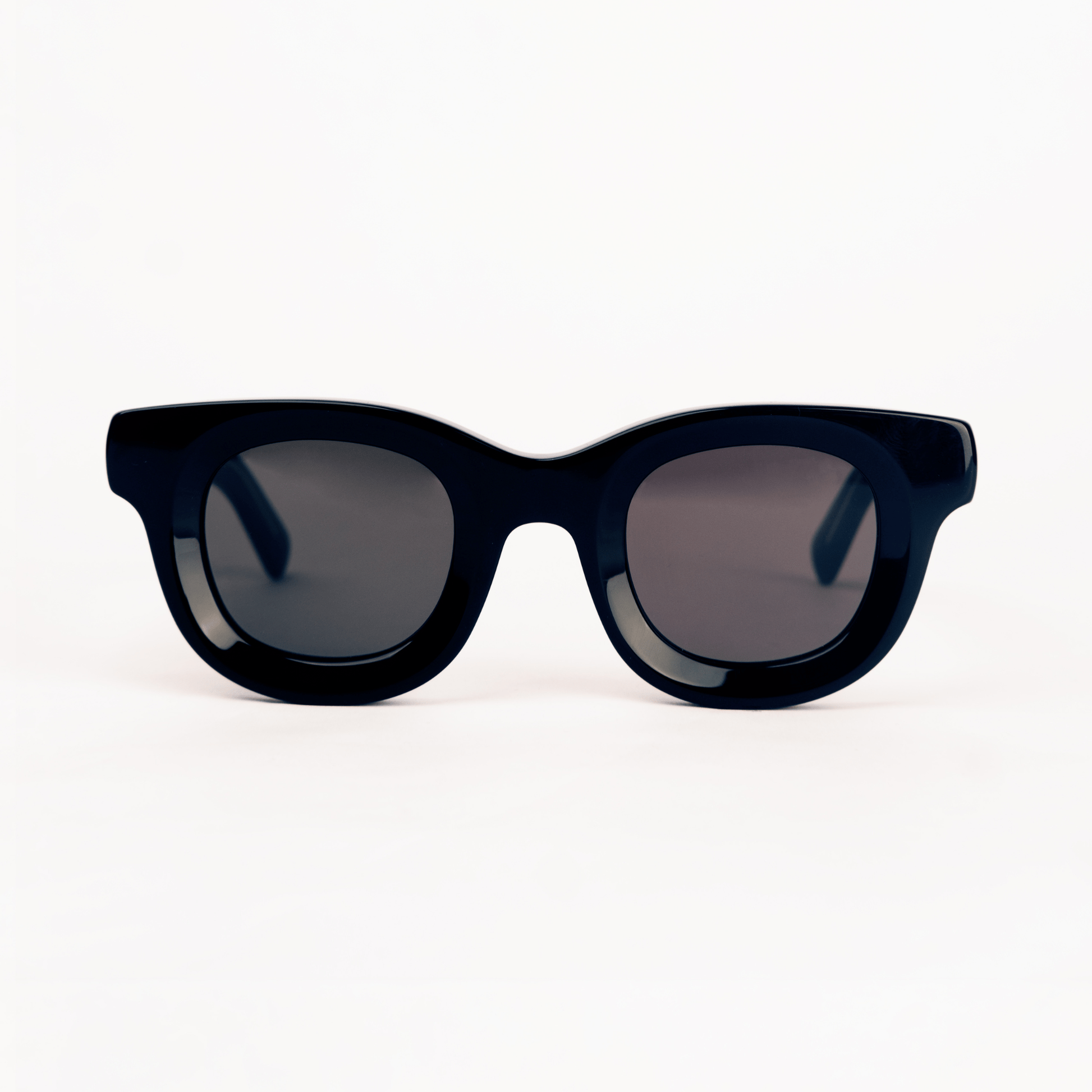 milk* eyewear Marsellus Sunglasses - Gloss Black, Black lens - milk* eyewear