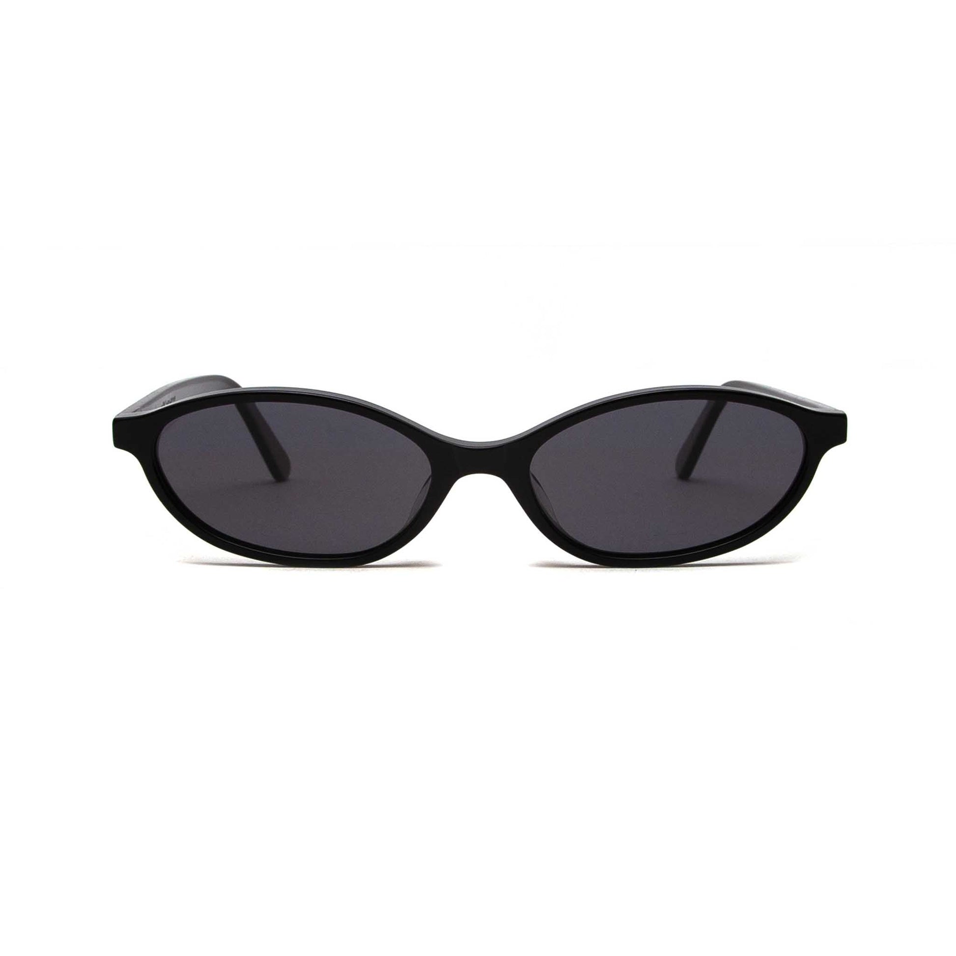 milk* eyewear Mia Sunglasses - Gloss Black, Black. - milk* eyewear
