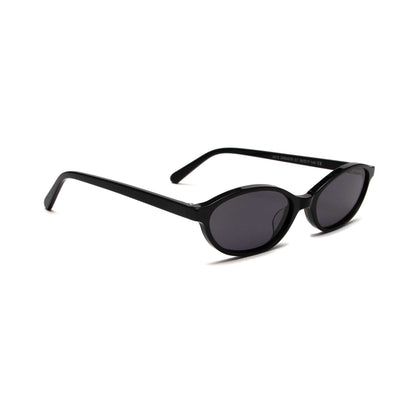 milk* eyewear Mia Sunglasses - Gloss Black, Black. - milk* eyewear