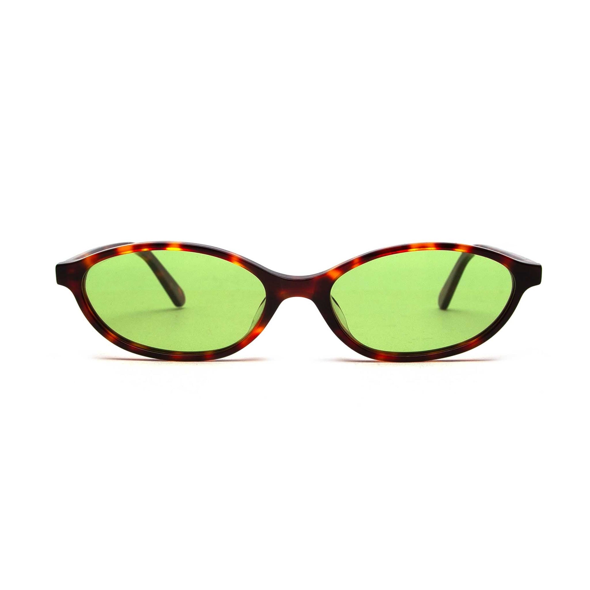 milk* eyewear Mia Sunglasses - Tortoise Shell, Green. - milk* eyewear