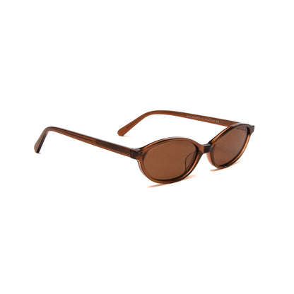 milk* eyewear Mia Sunglasses - Translucent Brown, Brown. - milk* eyewear