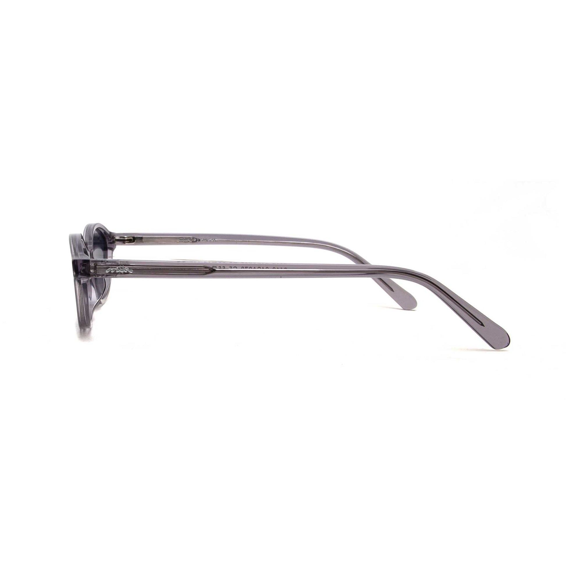 milk* eyewear Mia Sunglasses - translucent Grey, Grey lens. - milk* eyewear