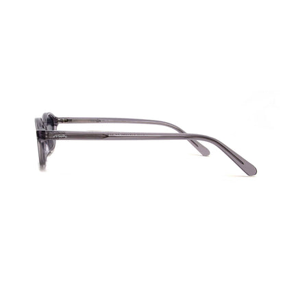 milk* eyewear Mia Sunglasses - translucent Grey, Grey lens. - milk* eyewear