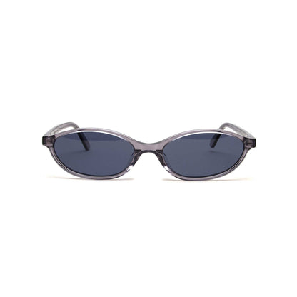 milk* eyewear Mia Sunglasses - translucent Grey, Grey lens. - milk* eyewear