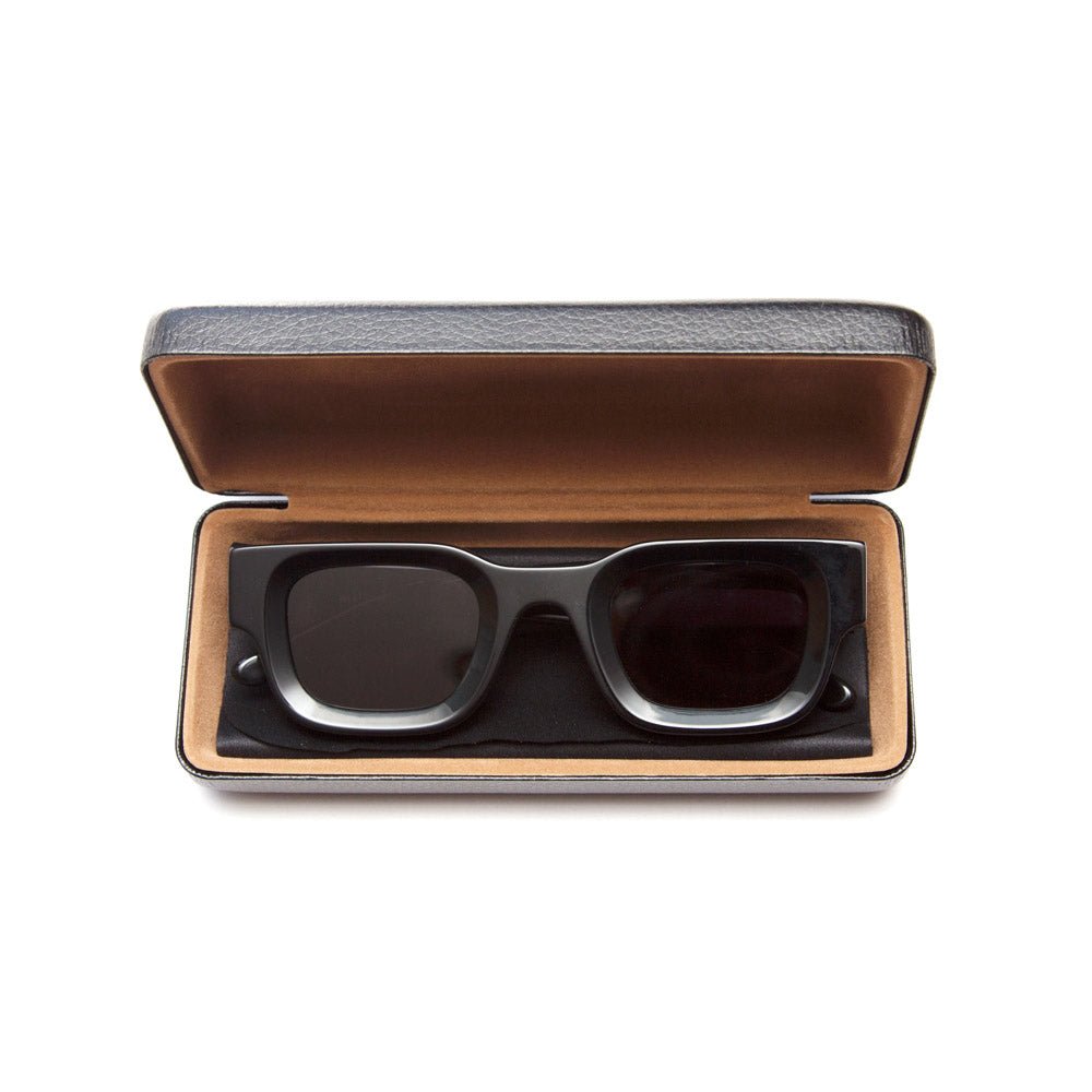 milk* eyewear Vincent Sunglasses - Gloss Black, Black lens - milk* eyewear