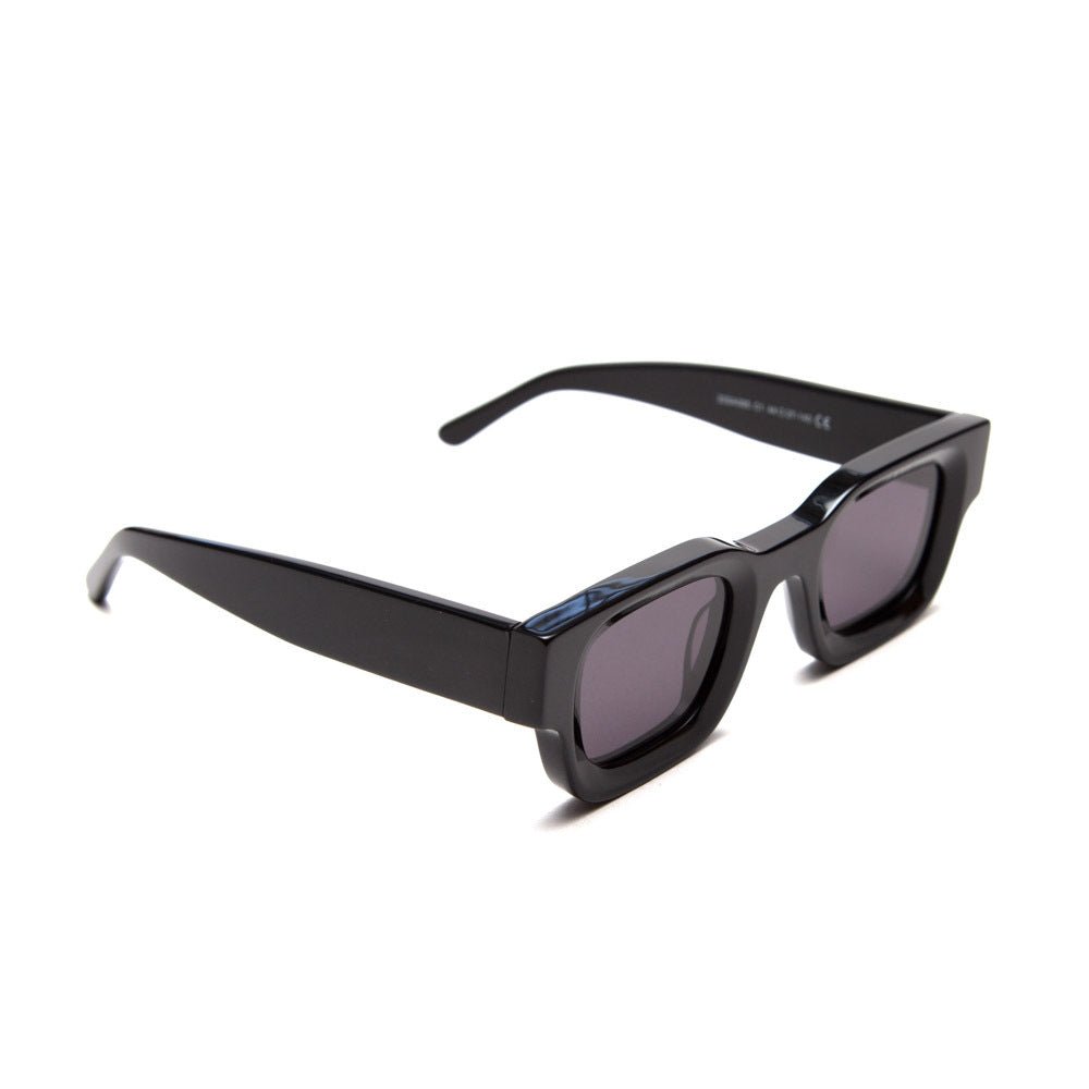 milk* eyewear Vincent Sunglasses - Gloss Black, Black lens - milk* eyewear