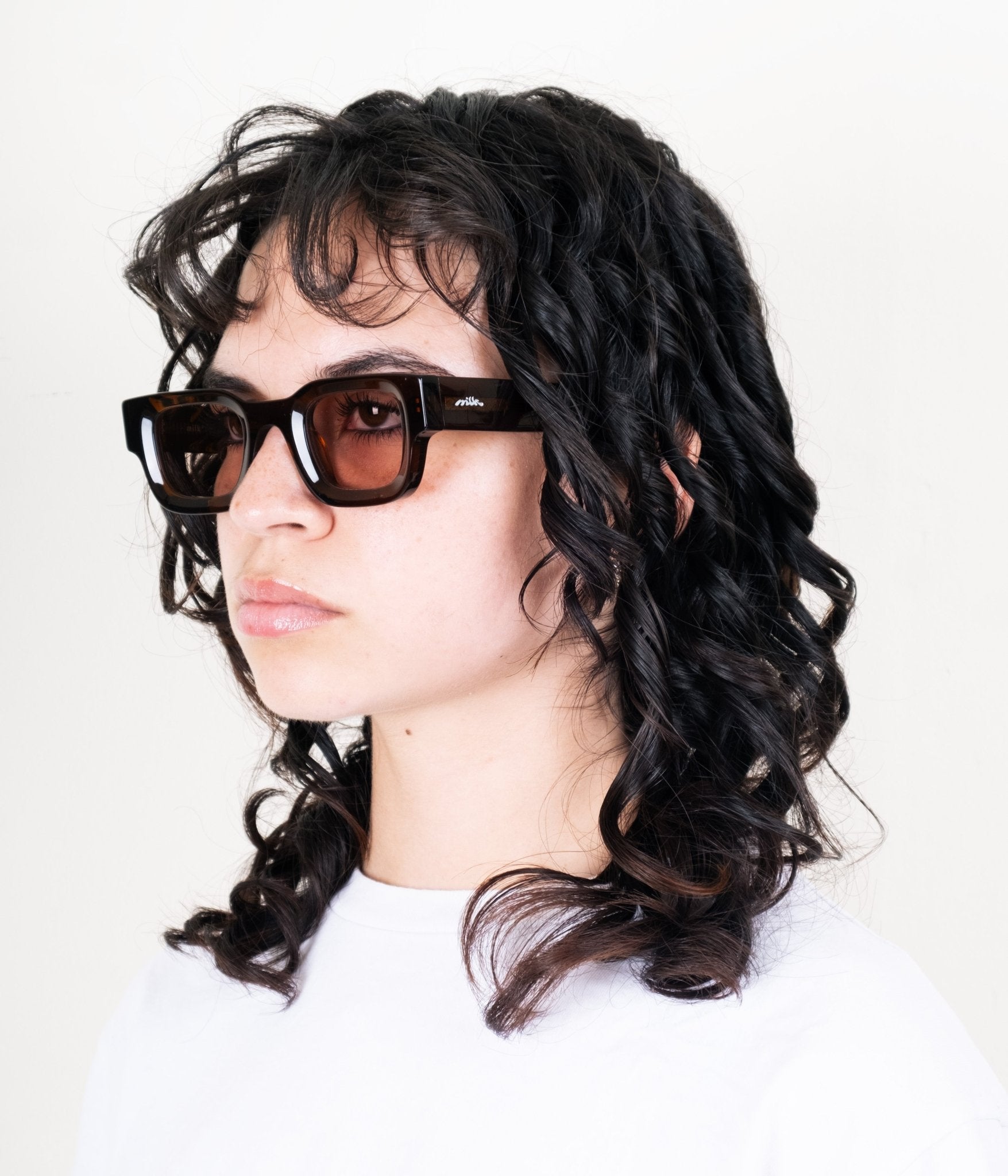 milk* eyewear Vincent Sunglasses - Rust , Rust lens - milk* eyewear