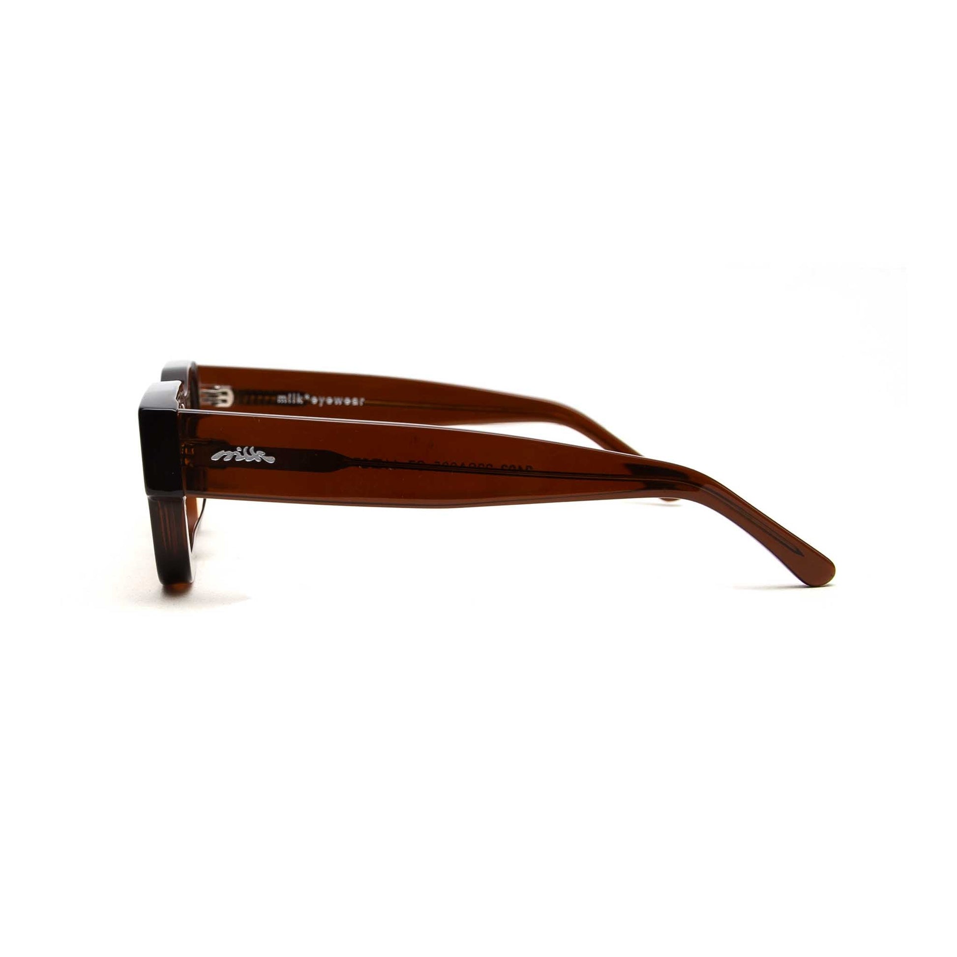 milk* eyewear Vincent Sunglasses - Rust , Rust lens - milk* eyewear