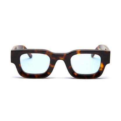 milk* eyewear Vincent Sunglasses - Tortoise Shell, Blue lens - milk* eyewear