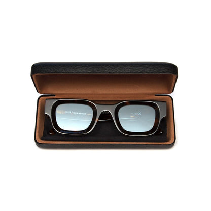 milk* eyewear Vincent Sunglasses - Tortoise Shell, Blue lens - milk* eyewear