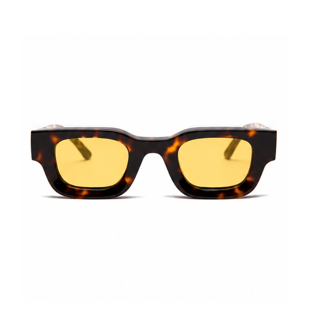 milk* eyewear Vincent Sunglasses-Tortoise Shell, Yellow Lens - milk* eyewear