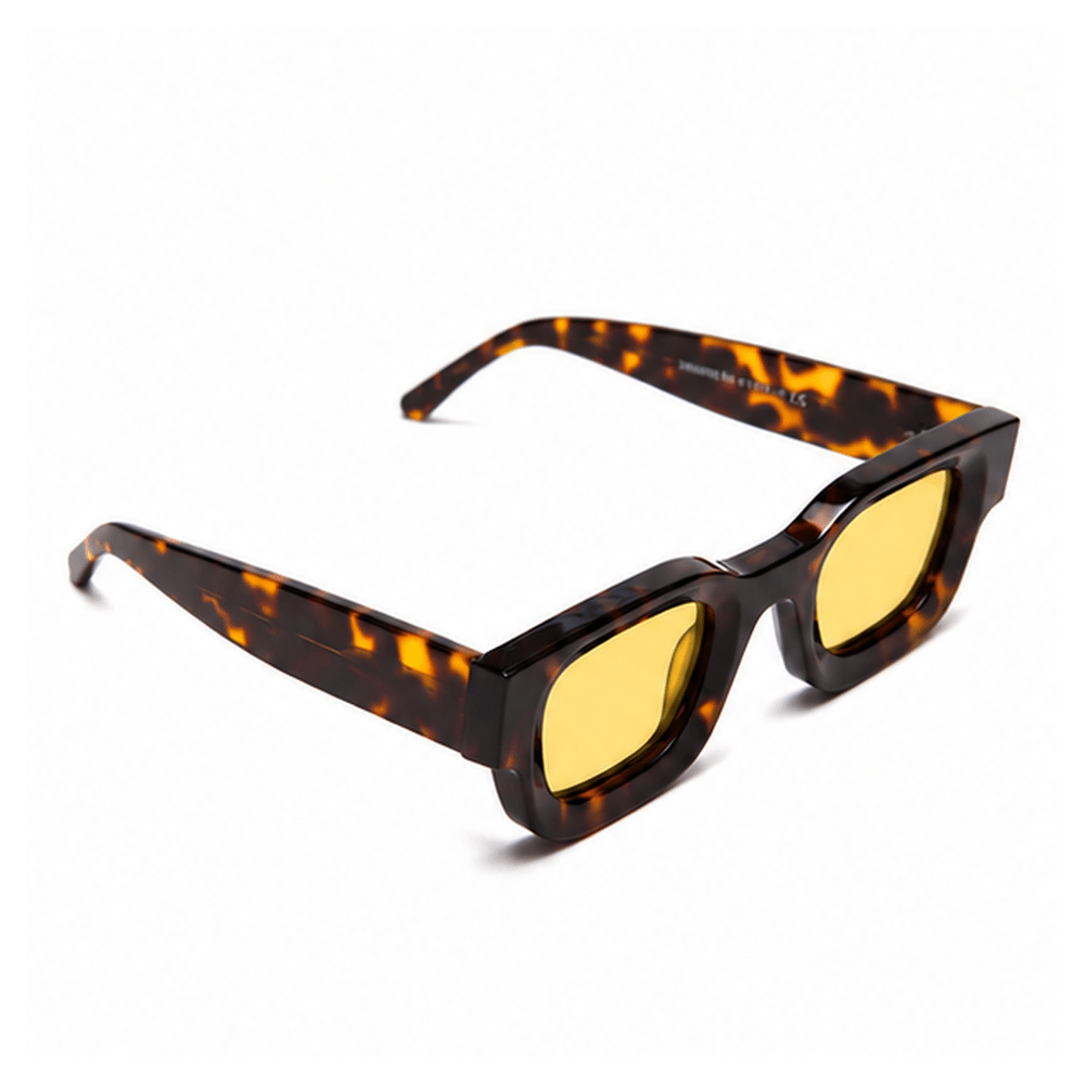 milk* eyewear Vincent Sunglasses-Tortoise Shell, Yellow Lens - milk* eyewear