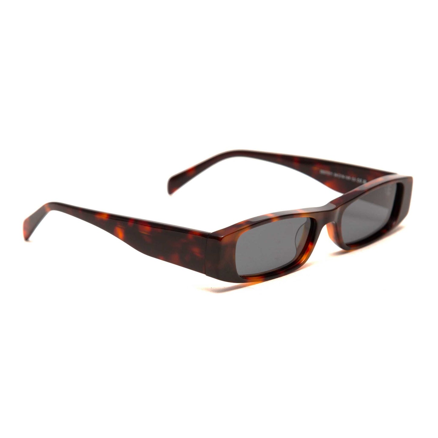 milk* eyewear Winston Sunglasses - Tortoise Acetate, Black Polarised Lens - milk* eyewear