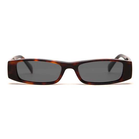 milk* eyewear Winston Sunglasses - Tortoise Acetate, Black Polarised Lens - milk* eyewear