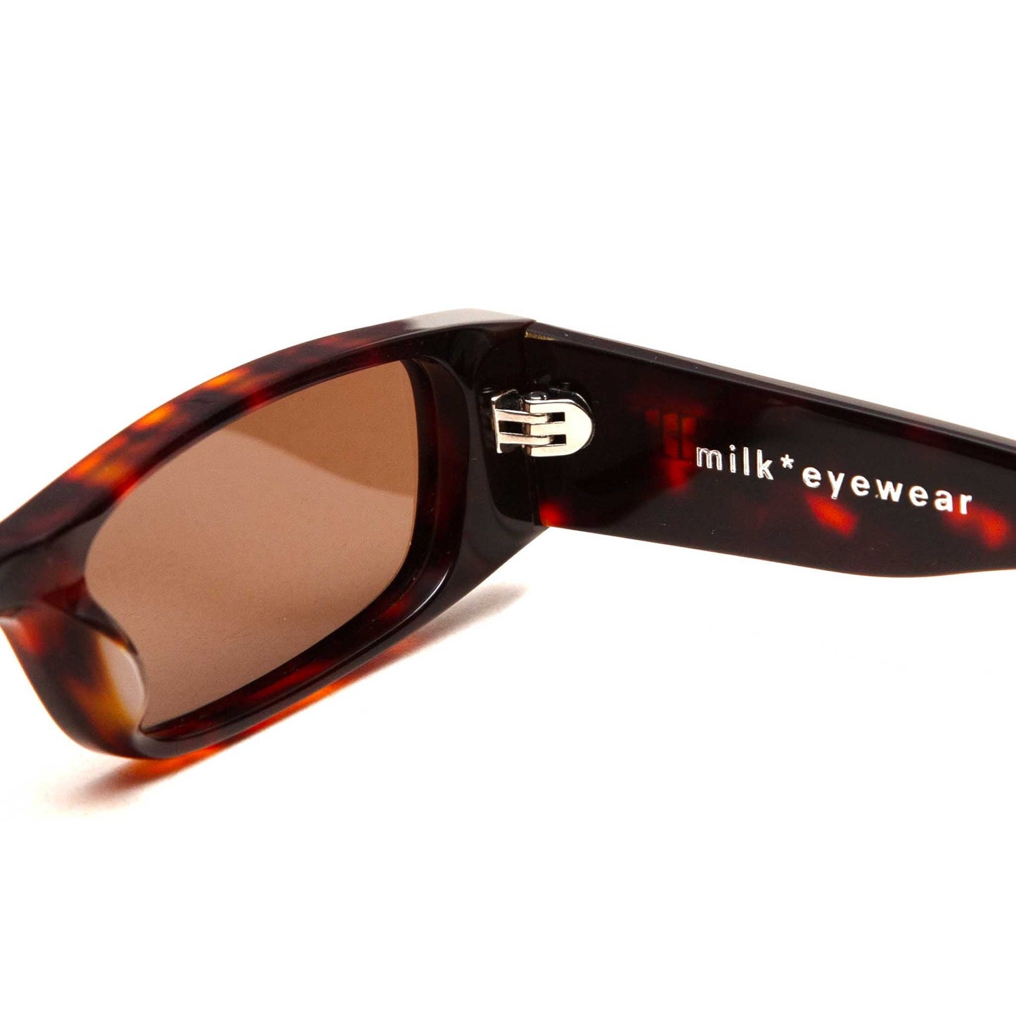 milk* eyewear Winston Sunglasses - Tortoise Acetate, Brown Polarised Lens - milk* eyewear
